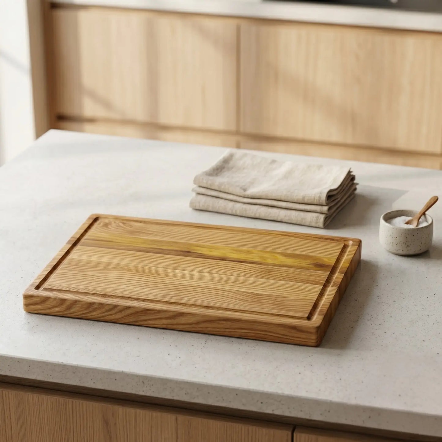 XL cutting board 565mm for scale reference, MNCWOOD handmade board
